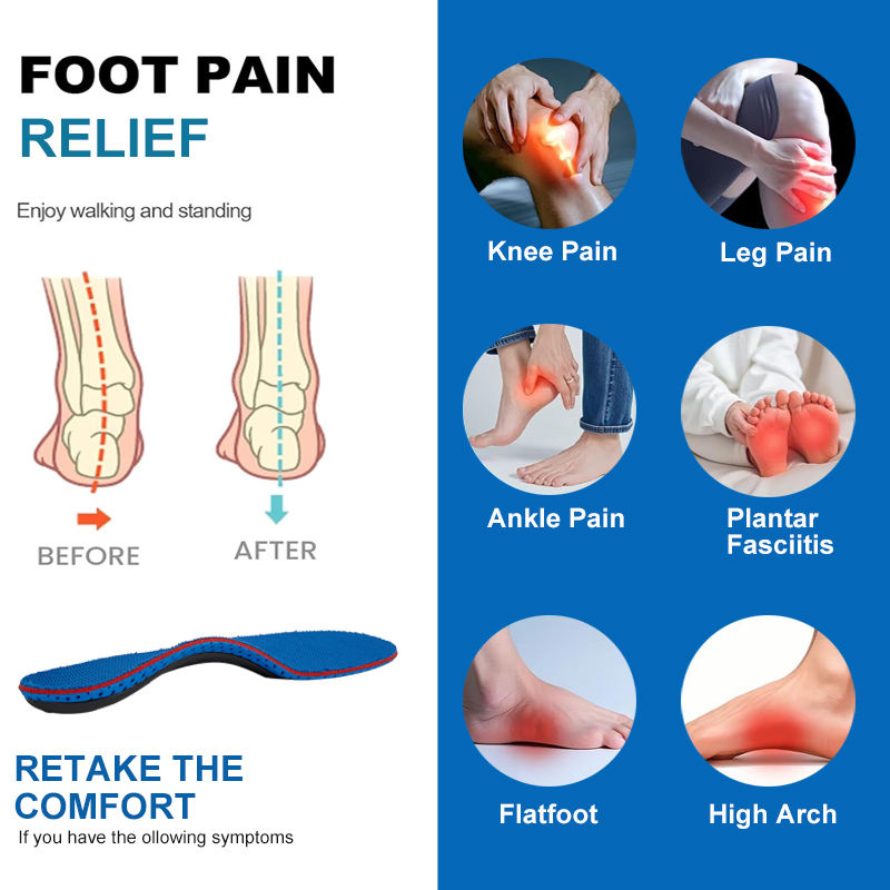 EVA support for flat foot - multi-layer arch reinforcement to correct overpronation